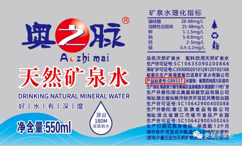 購買礦泉水時，您仔細看瓶標了嗎？